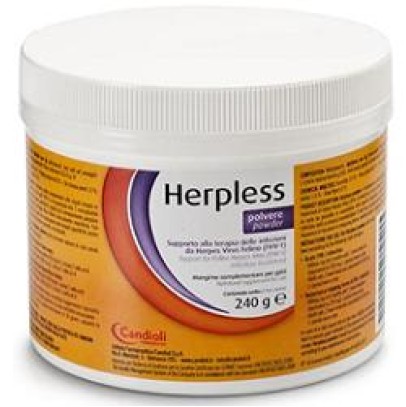 HERPLESS POLVERE BARATTOLO 240 G CON MISURINO HERPLESS POLVERE BARATTOLO 240 G CON MISURINO