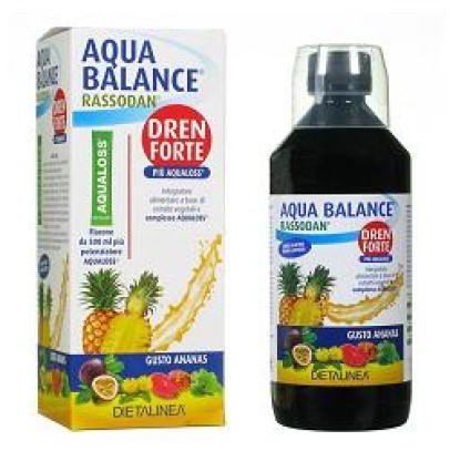 AQUA BALANCE RASSODAN DREN FORTE GUSTO ANANAS 500 ML DIETALINEA + AQUALOSS 2,8 G