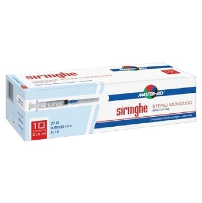 SIRINGA PER VENIPUNTURA MASTER-AID 10 ML GAUGE 21 10 PEZZI