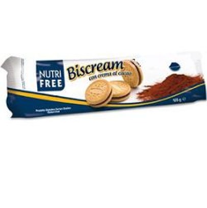 NUTRIFREE BISCREAM CON CREMA AL CACAO 125 G NUTRIFREE BISCREAM CON CREMA AL CACAO 125 G