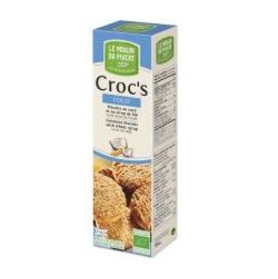 LE MOULIN DU PIVERT CROC'S BISCOTTI AL COCCO BIO SENZA LIEVITO DI BIRRA CON OLIO DI GIRASOLE E SENZA OLIO DI PALMA 150 G LE MOULIN DU PIVERT CROC'S BISCOTTI AL COCCO BIO SENZA LIEVITO DI BIRRA CON OLIO DI GIRASOLE E SENZA OLIO DI PALMA 150 G