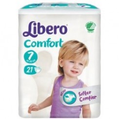 LIBERO COMFORT 7 PANNOLINO PER BAMBINO 16-26 KG 21 PEZZI