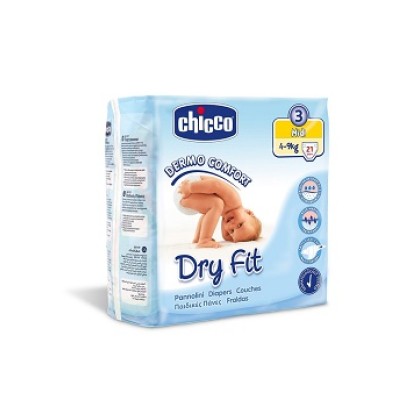 CHICCO PANNOLINI DRYFIT MIDI 21 PEZZI