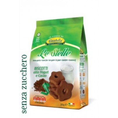 FARABELLA BISCOTTI LE STELLE ALLO YOGURT E CACAO SENZA ZUCCHERO 300 G