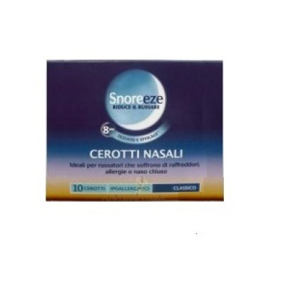 CEROTTO NASALE SNOREEZE CLASSICO LARGE 10 PEZZI CEROTTO NASALE SNOREEZE CLASSICO LARGE 10 PEZZI