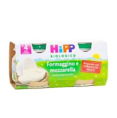 HIPP BIO HIPP BIO OMOGENEIZZATO FORMAGGINO MOZZARELLA 2X80 G