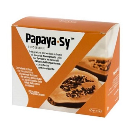 PAPAYA-SY 20 BUSTINE 92 G POLVERE OROSOLUBILE PAPAYA-SY 20 BUSTINE 92 G POLVERE OROSOLUBILE