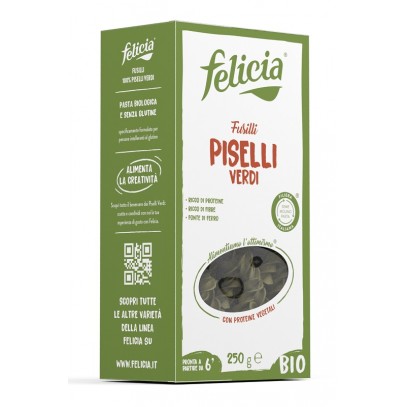 FELICIA BIO FUSILLI PISELLI VERDI 250 G