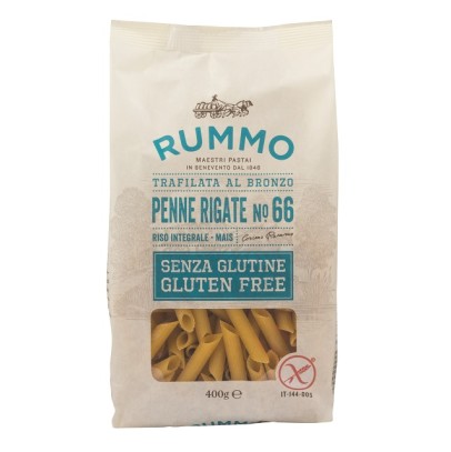 RUMMO PENNE RIGATE N66 DI RISO INTEGRALE E MAIS 400 G RUMMO PENNE RIGATE N66 DI RISO INTEGRALE E MAIS 400 G