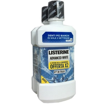 LISTERINE ADVANCE WHITE 500 ML X 2 PEZZI