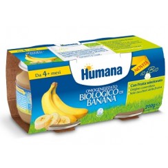 HUMANA OMOGENEIZZATO BANANA BIOLOGICO 2 VASETTI 100 G