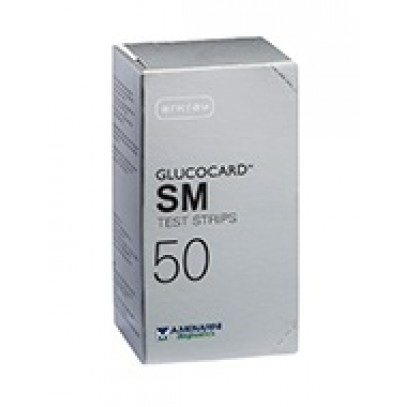 TEST STRIPS PER MISURAZIONE GLICEMIA GLUCOCARD SM 50 PEZZI