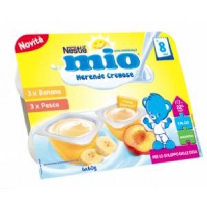 MIO MERENDA CREMOSA BANANA + PESCA 6 X 60 G