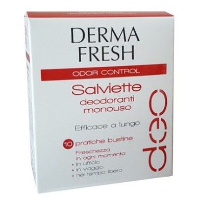 DERMAFRESH ODOR CONTROL 10 SALVIETTINE