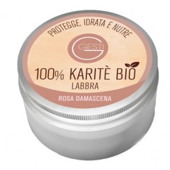 GESTI 100% KARITE' BIO 10 ML ROSA DAMASCENA LABBRA