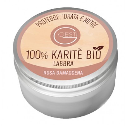 GESTI 100% KARITE' BIO 10 ML ROSA DAMASCENA LABBRA