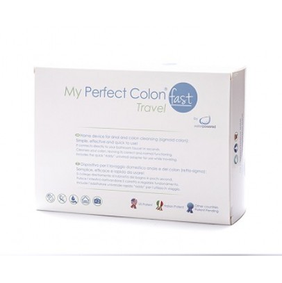 MY PERFECT COLON FAST TRAVEL LAVAGGIO INTESTINALE KIT COMPOSTO DA MY PERFECT COLON FAST + FILTRO CON ADATTATORE RUBINETTO+ ADATTATORE UNIVERSALE +CANNULA RETTALE 12 PEZZI +ASTUCCIO