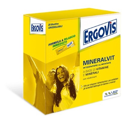 ERGOVIS MINERALVIT 20 BUSTE OROSOLUBILI 30 G ERGOVIS MINERALVIT 20 BUSTE OROSOLUBILI 30 G