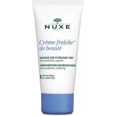 NUXE CREME FRAICHE DE BEAUTE MASQUE SOS HYDRATANTE ET APEISANT 48 H 50 ML