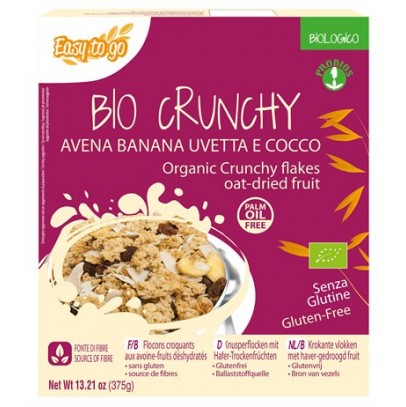 EASY TO GO BIO CRUNCHY AVENA BANANA UVETTA E COCCO 375 G