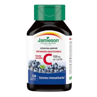 JAMIESON VITAMINA C 1000 120 COMPRESSE MASTICABILI MIRTILLO