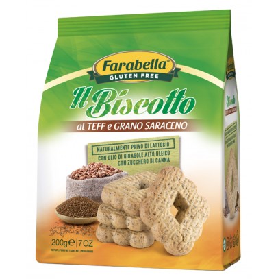 FARABELLA IL BISCOTTO AL TEFF E GRANO SARACENO 200 G