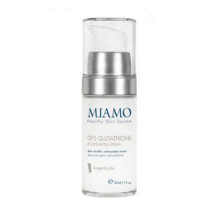 MIAMO LONGEVITY PLUS GF5-GLUTATHIONE REJUVENATING SERUM 30 ML SIERO ANTI-RUGHE ANTIOSSIDANTE