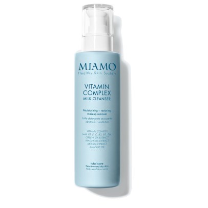 MIAMO TOTAL CARE VITAMIN COMPLEX MILK CLEANSER 250 ML LATTEDETERGENTE STRUCCANTE IDRATANTE RESTITUTIVO MIAMO TOTAL CARE VITAMIN COMPLEX MILK CLEANSER 250 ML LATTEDETERGENTE STRUCCANTE IDRATANTE RESTITUTIVO