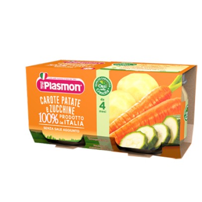 PLASMON OMOGENEIZZATO CAROTE PATATE ZUCCHINE 4 X 80 G