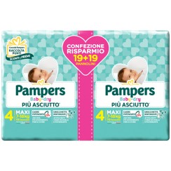 PAMPERS BABY-DRY DUO DWCT MAXI 38 PEZZI