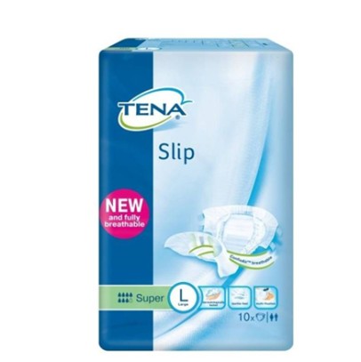 PANNOLONE PER INCONTINENZA A MUTANDINA TENA SLIP SUPER L 10PEZZI PANNOLONE PER INCONTINENZA A MUTANDINA TENA SLIP SUPER L 10PEZZI