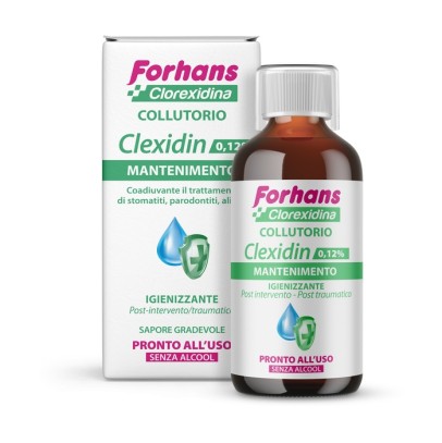 FORHANS COLLUTORIO CON CLOREXIDINA 0,12 CLEXIDIN SENZA ALCOOL 200 ML