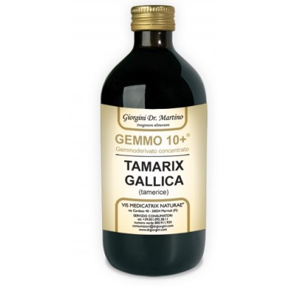 GEMMO 10+ GEMMODERIVATO CONCENTRATO LIQUIDO ANALCOLICO TAMARIX GALLICA TAMERICE 500 ML