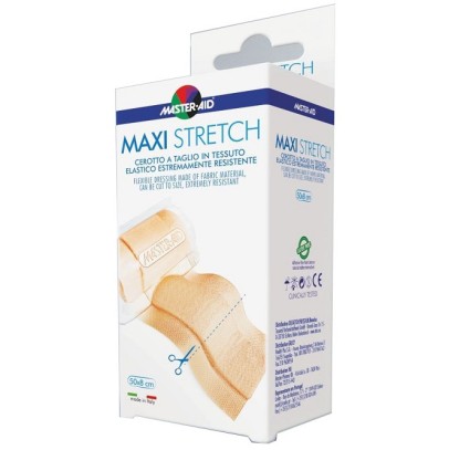 MASTER-AID STRETCH CEROTTO A TAGLIO IN TESSUTO ELASTICO RESISTENTE 50 X 8 CM MASTER-AID STRETCH CEROTTO A TAGLIO IN TESSUTO ELASTICO RESISTENTE 50 X 8 CM