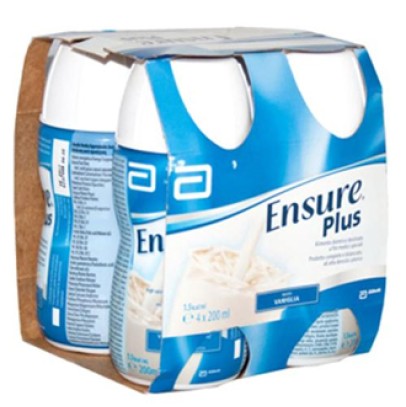 ENSURE PLUS VANIGLIA 4 BOTTIGLIE DA 200 ML