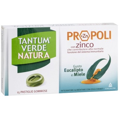 TANTUM VERDE NATURA PASTIGLIE GOMMOSE EUCALIPTO & MIELE 30 G TANTUM VERDE NATURA PASTIGLIE GOMMOSE EUCALIPTO & MIELE 30 G