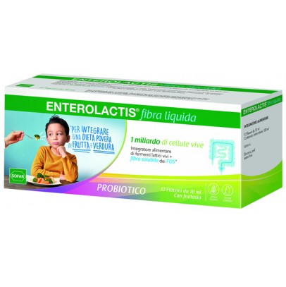 ENTEROLACTIS FIBRA LIQUIDA 12 FLACONCINI DA 10 ML