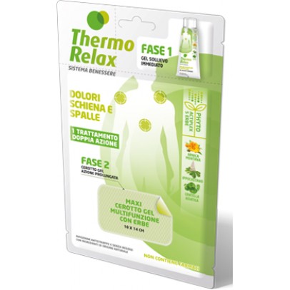 THERMO RELAX FITO GEL DOLORI SCHIENA E SPALLE FASE 2 MAXI CEROTTO GEL MULTIFUNZIONALE CON ERBE 1 PEZZO