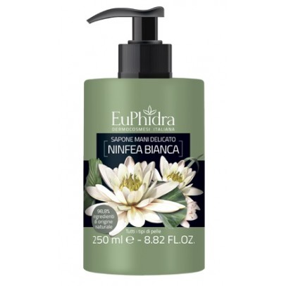 EUPHIDRA SAPONE LIQUIDO MANI NINFEA IN FLACONE CON ETICHETTADISPENSER