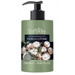 EUPHIDRA SAPONE LIQUIDO MANI COTONE IN FLACONE CON ETICHETTADISPENSER