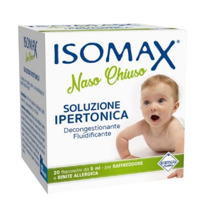 SOLUZIONE IPERTONICA ISOMAX NASO CHIUSO 20 FLACONCINI DA 5 ML