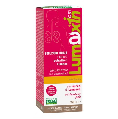 LUMAXIN +1CM SCIROPPO PER ADULTI E BAMBINI A BASE DI ESTRATTO DI LUMACA CON SUCCO DI LAMPONE 150 ML