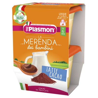 PLASMON LA MERENDA DEI BAMBINI MERENDE LATTE CACAO ASETTICO2 X 120 G