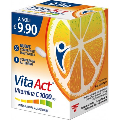 VITA ACT VITAMINA C 1000 MG 30 COMPRESSE MASTICABILI