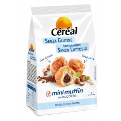 CEREAL MINI MUFFIN ALLE NOCCIOLE SENZA GLUTINE E LATTOSIO 6MONOPORZIONI