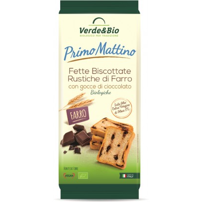 VERDE&BIO FETTE BIO DI FARRO CON GOCCE DI CIOCCOLATO 180 G