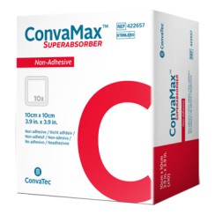 MEDICAZIONE AVANZATA CONVAMAX SUPERABSORBER NON-ADHESIVE 10X 10 CM 10 PEZZI