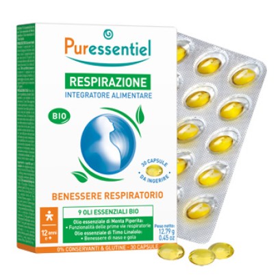 PURESSENTIEL RESPIRAZIONE BIO 9 OLI ESSENZIALI 30 CAPSULE PURESSENTIEL RESPIRAZIONE BIO 9 OLI ESSENZIALI 30 CAPSULE