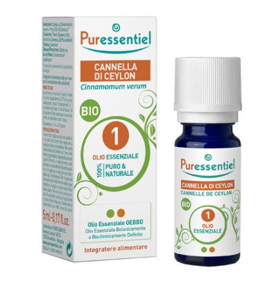 PURESSENTIEL CANNELLA CEYLON OLIO ESSENZIALE BIO 5 ML