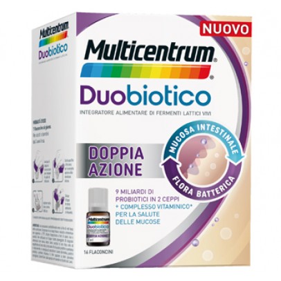 MULTICENTRUM DUOBIOTICO 16 FLACONCINI